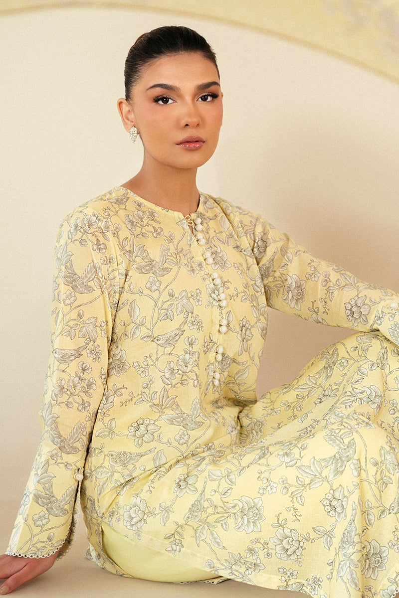 Cross Stitch | Daily Lawn 24 | CREAM BRULEE-3 PIECE LAWN SUIT by Cross Stitch - Designer Dress - Type: Ladies Clothes - Available at Libayah - 100% Original