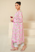Cross Stitch | Daily Lawn 24 | FLORAL WIND-3 PIECE LAWN SUIT by Cross Stitch - Designer Dress - Type: Ladies Clothes - Available at Libayah - 100% Original