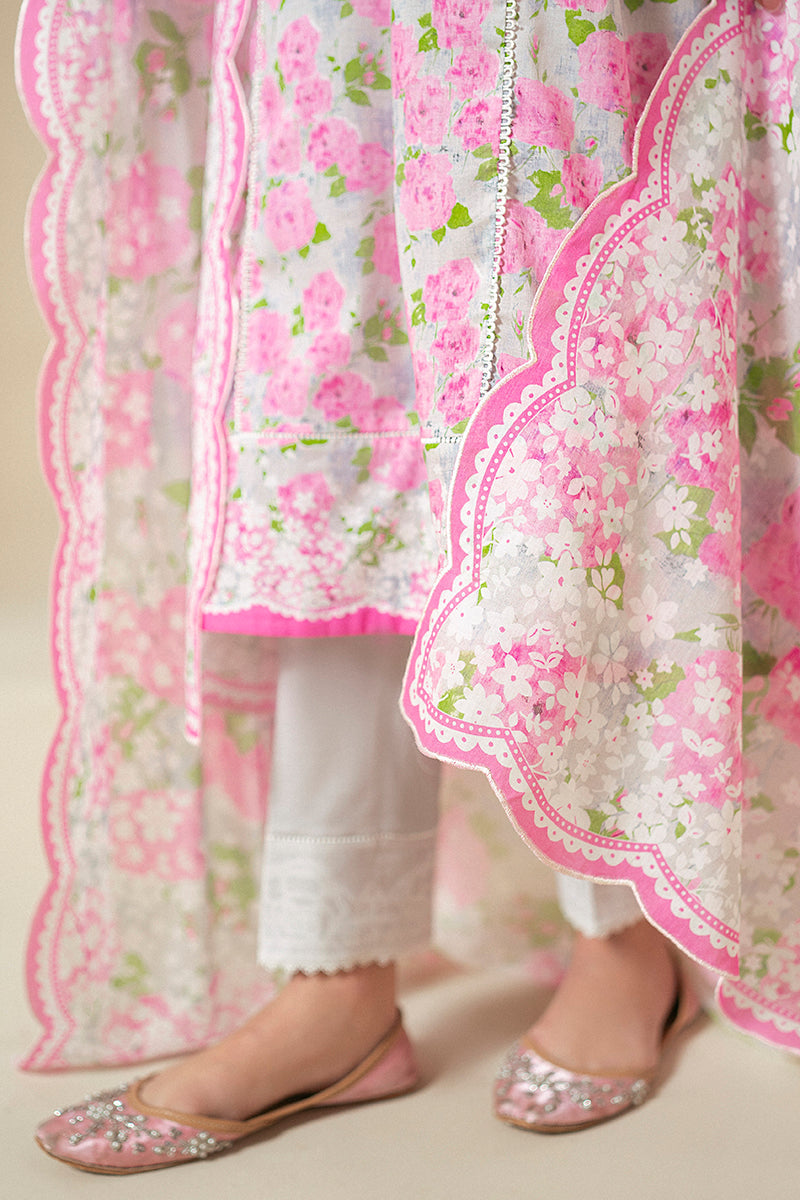 Cross Stitch | Daily Lawn 24 | FLORAL WIND-3 PIECE LAWN SUIT by Cross Stitch - Designer Dress - Type: Ladies Clothes - Available at Libayah - 100% Original