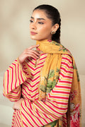 Cross Stitch | Daily Lawn 24 | GOLDEN ROSADO-3 PIECE LAWN SUIT by Cross Stitch - Designer Dress - Type: Ladies Clothes - Available at Libayah - 100% Original