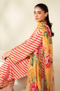 Cross Stitch | Daily Lawn 24 | GOLDEN ROSADO-3 PIECE LAWN SUIT by Cross Stitch - Designer Dress - Type: Ladies Clothes - Available at Libayah - 100% Original