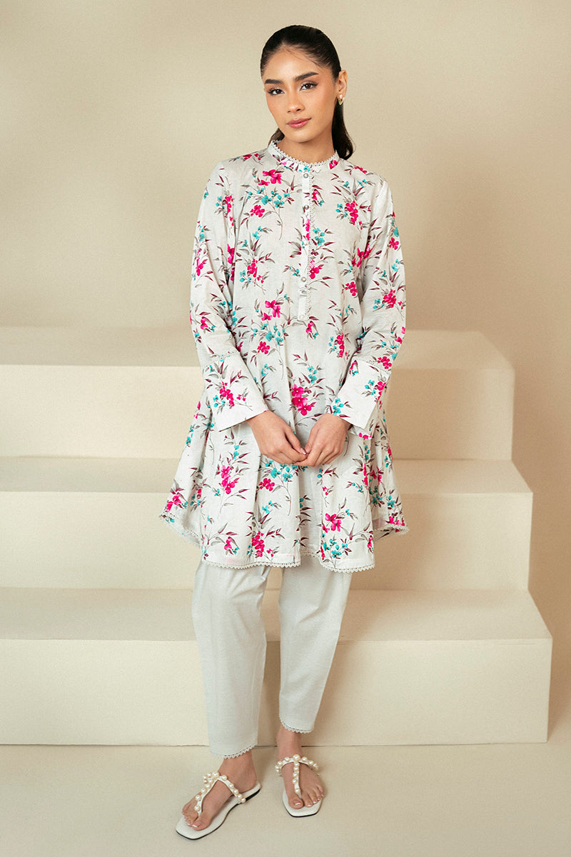 Cross Stitch | Daily Lawn 24 | FOGGY DEW-2 PIECE LAWN SUIT by Cross Stitch - Designer Dress - Type: Ladies Clothes - Available at Libayah - 100% Original