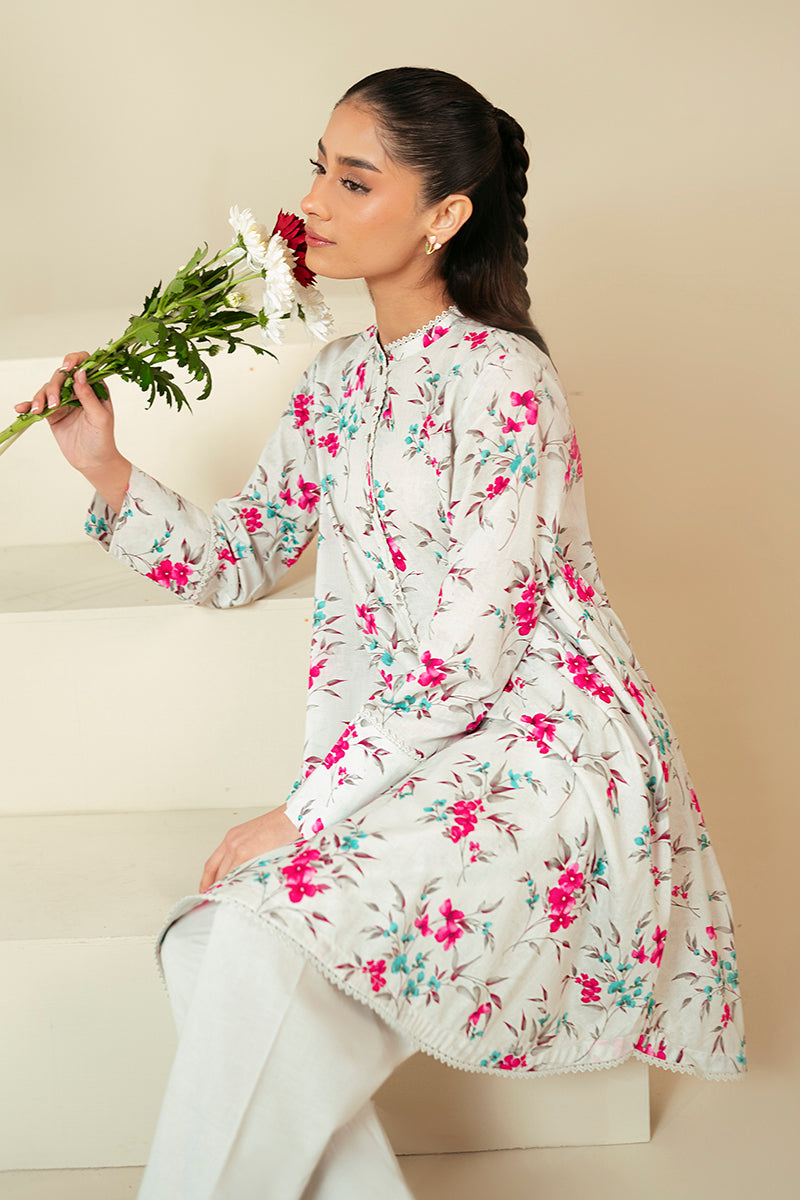 Cross Stitch | Daily Lawn 24 | FOGGY DEW-2 PIECE LAWN SUIT by Cross Stitch - Designer Dress - Type: Ladies Clothes - Available at Libayah - 100% Original