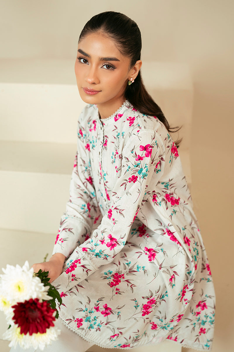 Cross Stitch | Daily Lawn 24 | FOGGY DEW-2 PIECE LAWN SUIT by Cross Stitch - Designer Dress - Type: Ladies Clothes - Available at Libayah - 100% Original