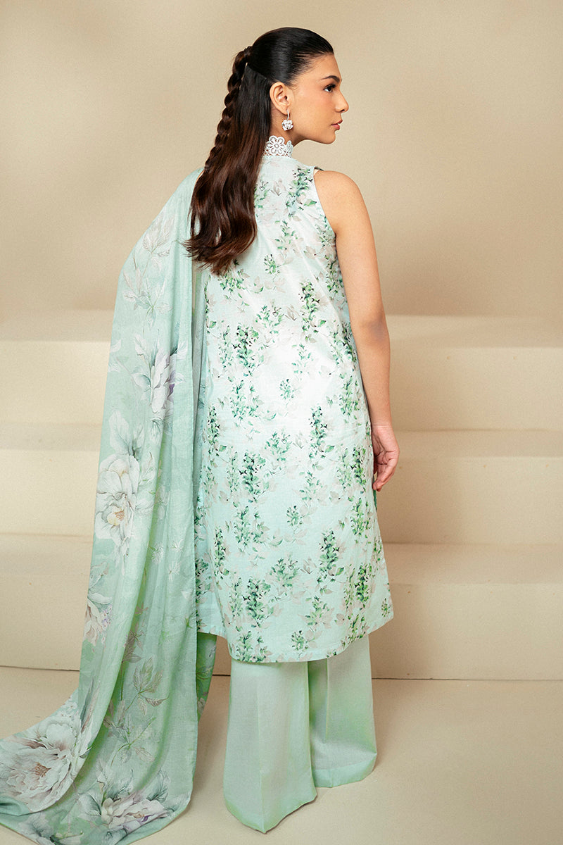 Cross Stitch | Daily Lawn 24 | ROSE GARLAND-3 PIECE LAWN SUIT by Cross Stitch - Designer Dress - Type: Ladies Clothes - Available at Libayah - 100% Original