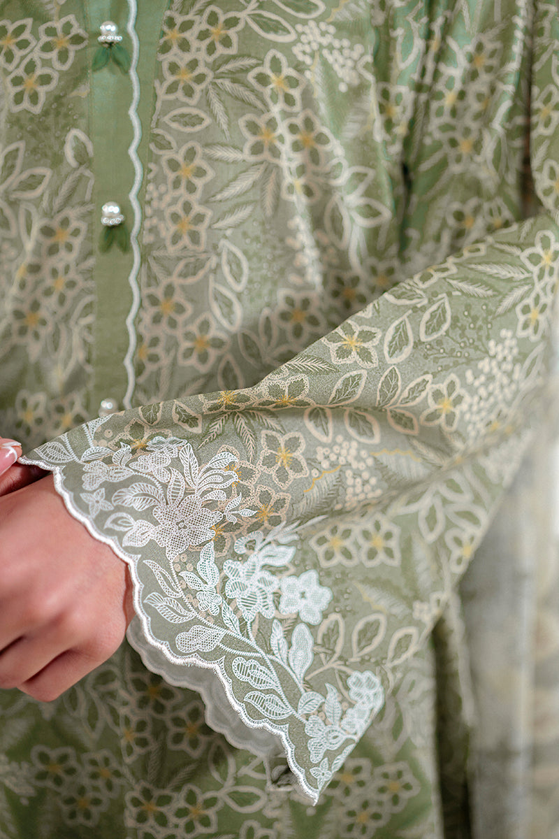 Cross Stitch | Daily Lawn 24 | SAGE BREEZE-3 PIECE LAWN SUIT by Cross Stitch - Designer Dress - Type: Ladies Clothes - Available at Libayah - 100% Original