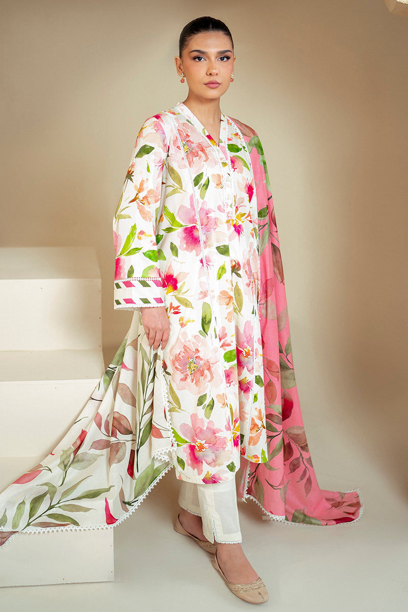 Cross Stitch | Daily Lawn 24 | HAZEL WILLOW-3 PIECE LAWN SUIT by Cross Stitch - Designer Dress - Type: Ladies Clothes - Available at Libayah - 100% Original