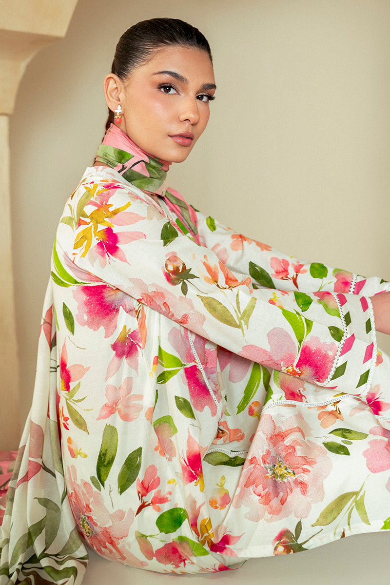 Cross Stitch | Daily Lawn 24 | HAZEL WILLOW-3 PIECE LAWN SUIT by Cross Stitch - Designer Dress - Type: Ladies Clothes - Available at Libayah - 100% Original
