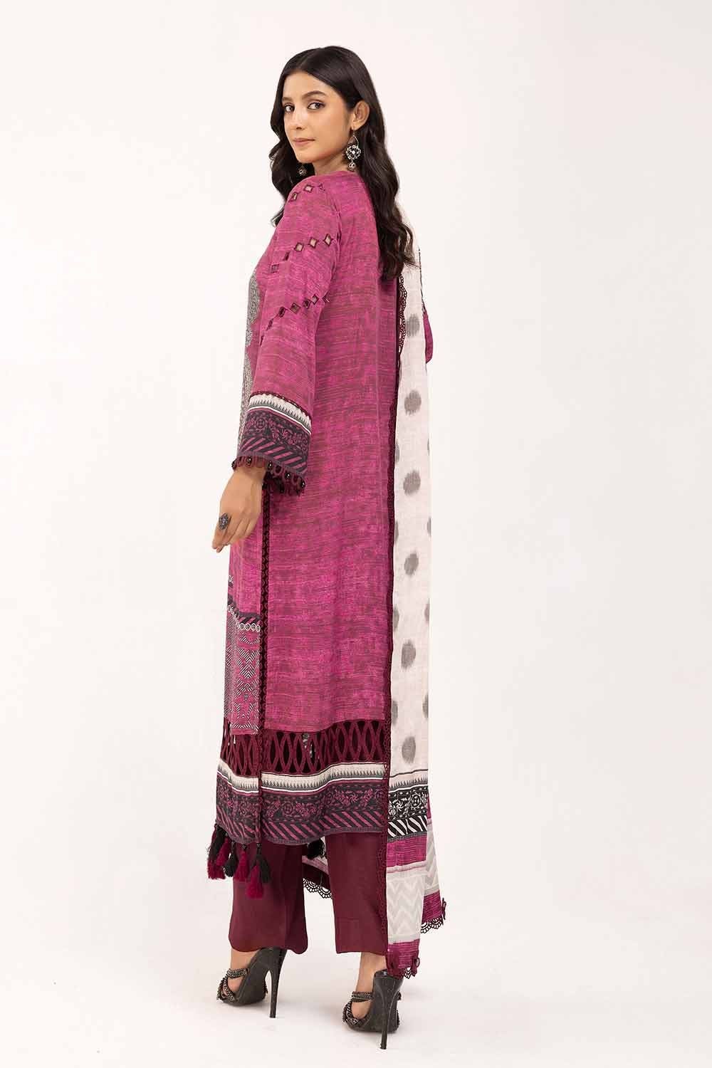 Gul Ahmed | Winter Collection 24 | Cotail Suit CV-42004 by Gul Ahmed - Designer Dress - Type: Ladies Clothes - Available at Libayah - 100% Original