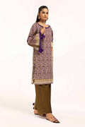 Gul Ahmed | Winter Collection 24 | Cotail Suit with Printed Twill Cotton Linen Dupatta CV-42009 by Gul Ahmed - Designer Dress - Type: Ladies Clothes - Available at Libayah - 100% Original