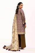 Gul Ahmed | Winter Collection 24 | Cotail Suit with Printed Twill Cotton Linen Dupatta CV-42009 by Gul Ahmed - Designer Dress - Type: Ladies Clothes - Available at Libayah - 100% Original
