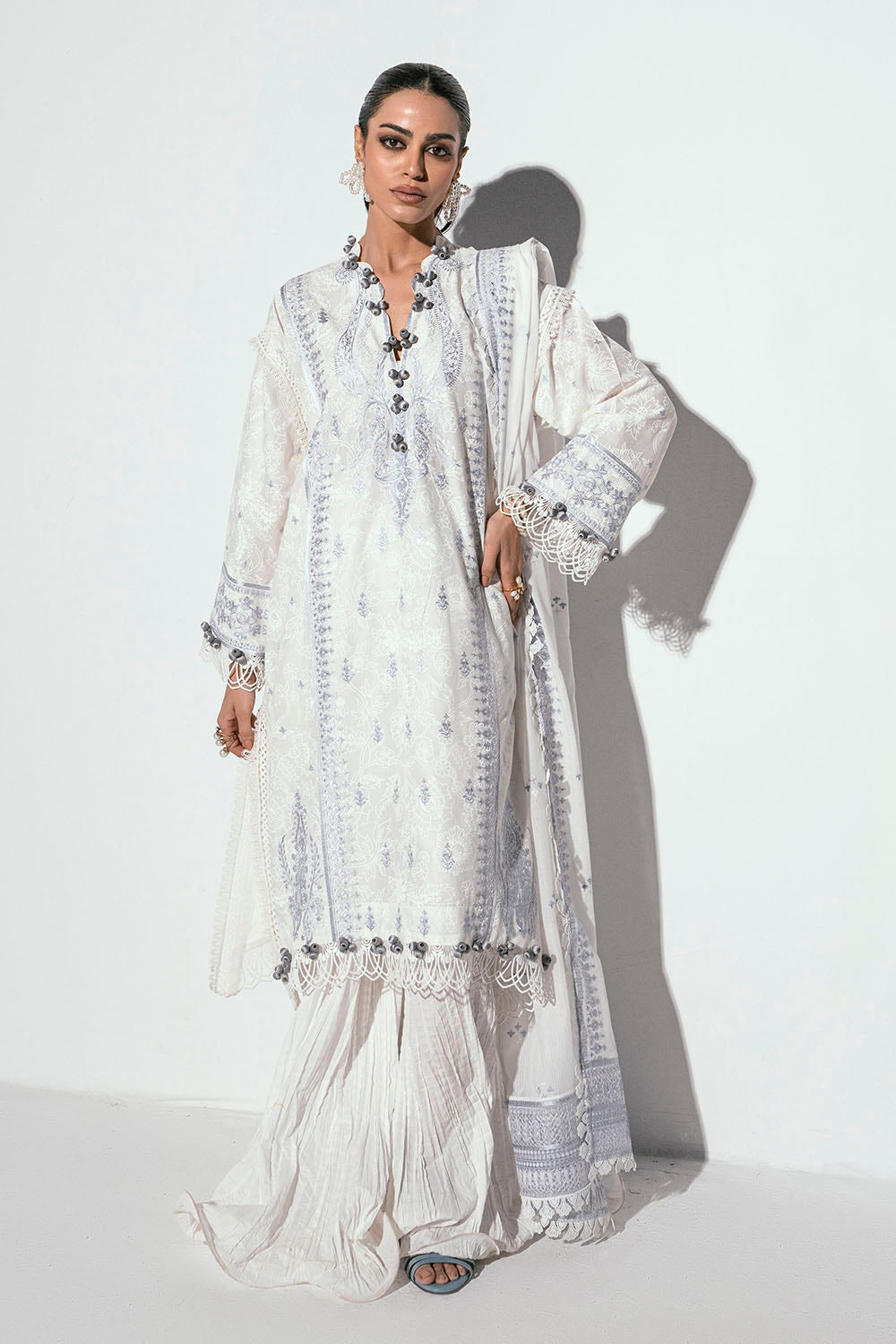Gul Ahmed | Gul Nilofer 25 | DN-42050 by Gul Ahmed - Designer Dress - Type: Ladies Clothes - Available at Libayah - 100% Original