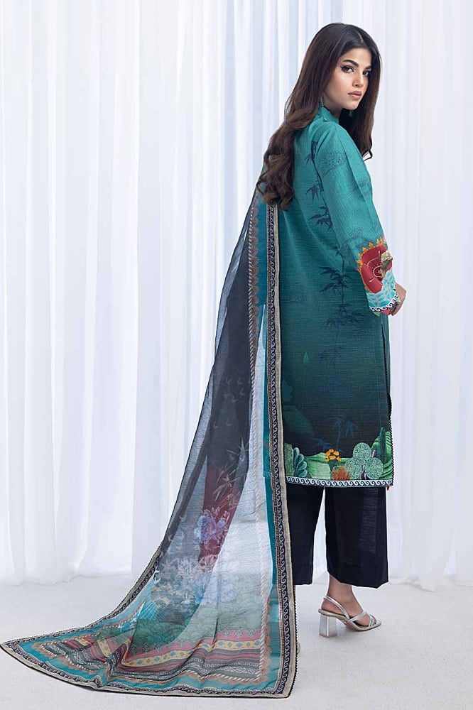Gul Ahmed | Winter Collection 24 | Net Dupatta WRF-32019 by Gul Ahmed - Designer Dress - Type: Ladies Clothes - Available at Libayah - 100% Original