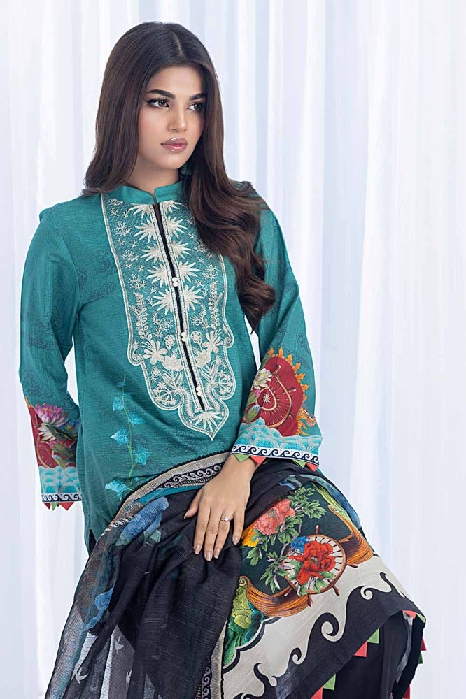 Gul Ahmed | Winter Collection 24 | Net Dupatta WRF-32019 by Gul Ahmed - Designer Dress - Type: Ladies Clothes - Available at Libayah - 100% Original