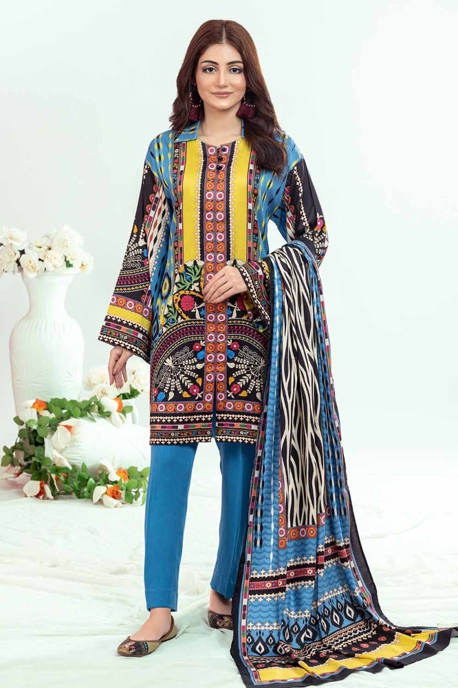 Gul Ahmed | Winter Collection 24 | Suit WNS-32210 B by Gul Ahmed - Designer Dress - Type: Ladies Clothes - Available at Libayah - 100% Original