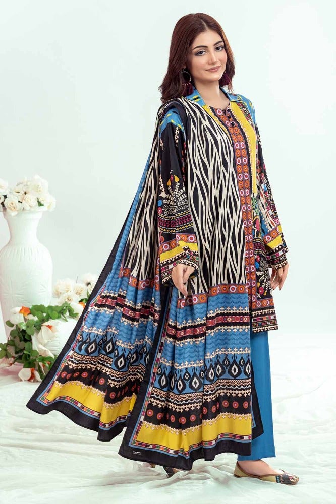 Gul Ahmed | Winter Collection 24 | Suit WNS-32210 B by Gul Ahmed - Designer Dress - Type: Ladies Clothes - Available at Libayah - 100% Original