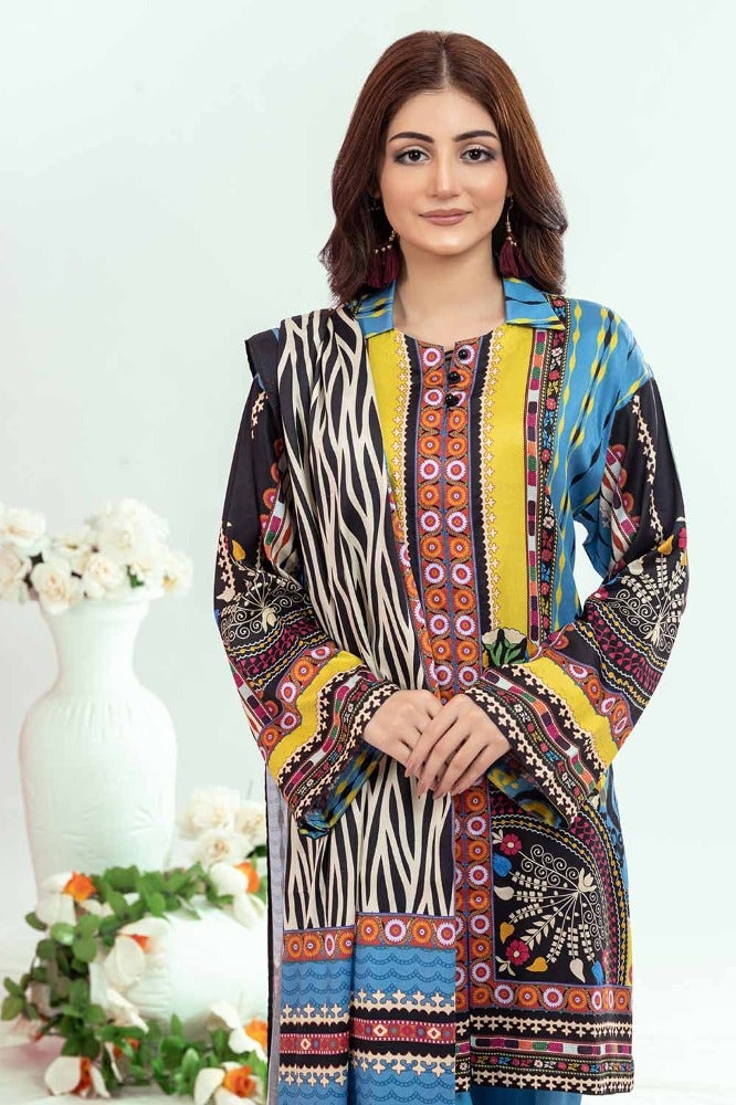 Gul Ahmed | Winter Collection 24 | Suit WNS-32210 B by Gul Ahmed - Designer Dress - Type: Ladies Clothes - Available at Libayah - 100% Original