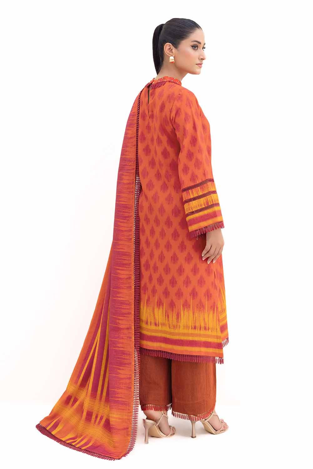 Gul Ahmed | Winter Collection 24 | Dhanak Suit DH-42007 by Gul Ahmed - Designer Dress - Type: Ladies Clothes - Available at Libayah - 100% Original
