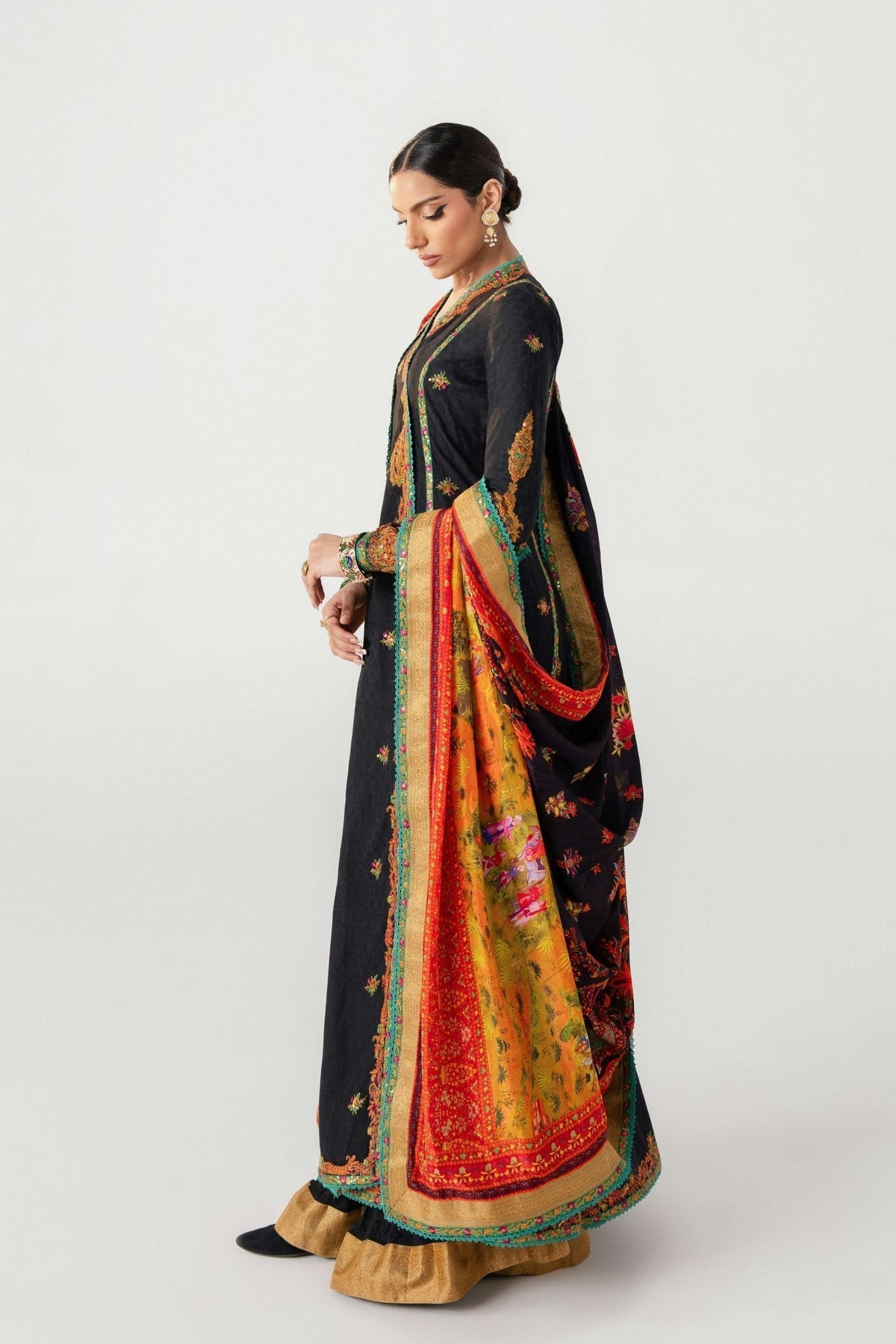 Fahad Hussayn | Jalsa Ghar | Dochalla by Fahad Hussayn - Designer Dress - Type: Ladies Clothes - Available at Libayah - 100% Original