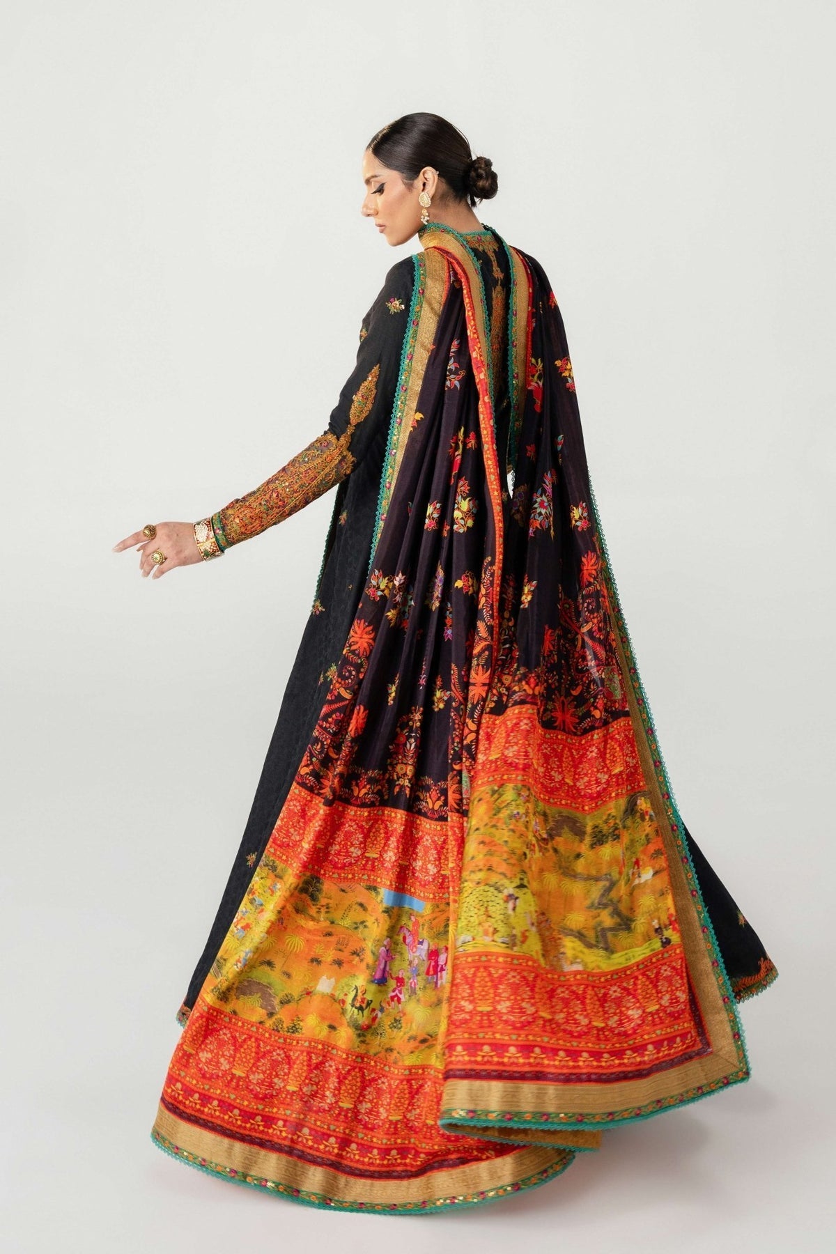 Fahad Hussayn | Jalsa Ghar | Dochalla by Fahad Hussayn - Designer Dress - Type: Ladies Clothes - Available at Libayah - 100% Original