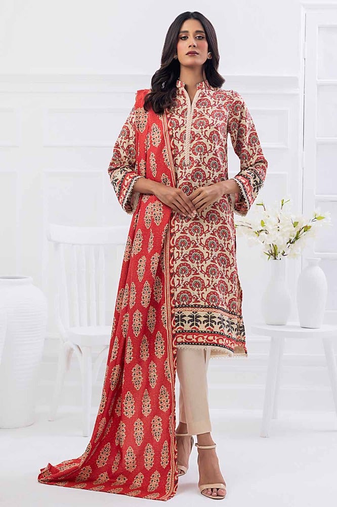 Gul Ahmed | Winter Collection 24 | Suit WNS-32183 A by Gul Ahmed - Designer Dress - Type: Ladies Clothes - Available at Libayah - 100% Original