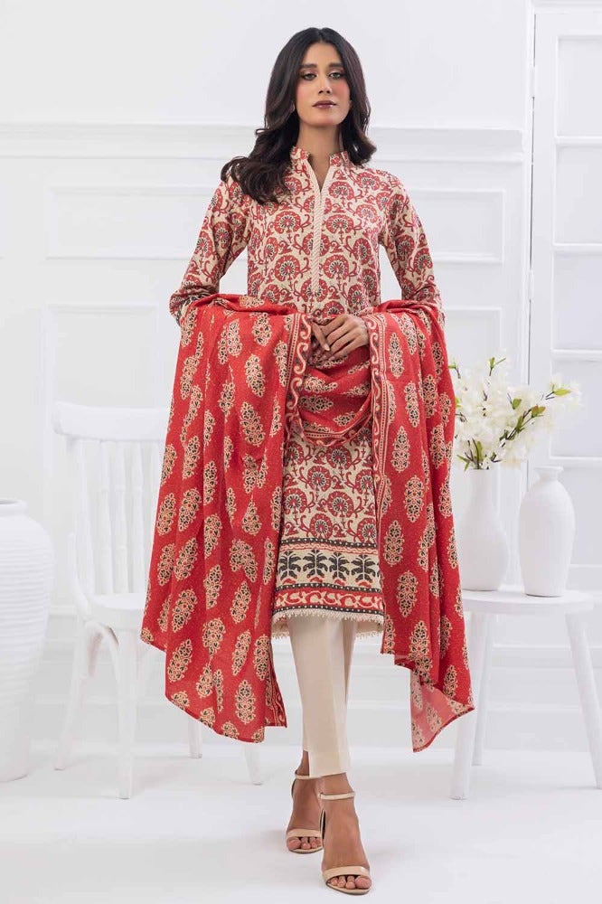 Gul Ahmed | Winter Collection 24 | Suit WNS-32183 A by Gul Ahmed - Designer Dress - Type: Ladies Clothes - Available at Libayah - 100% Original