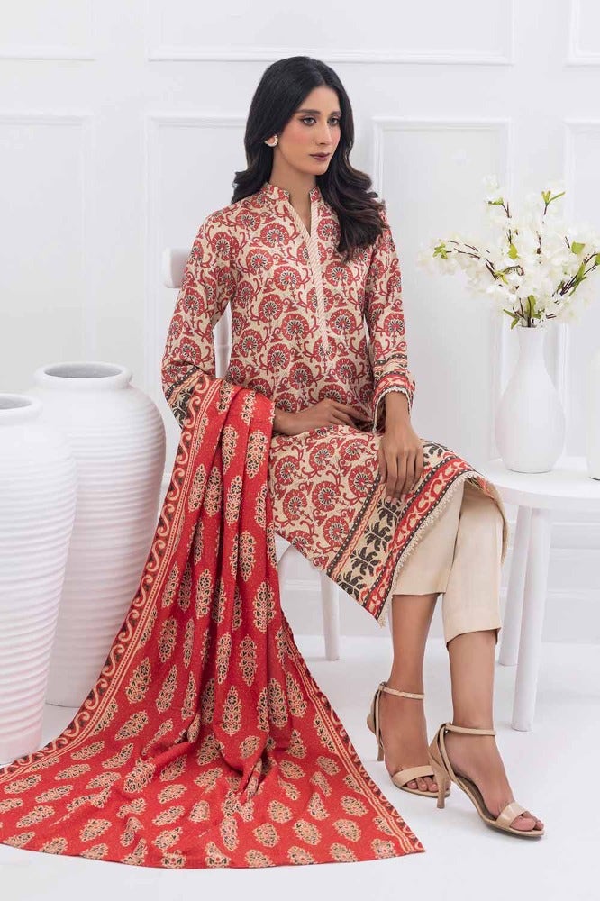 Gul Ahmed | Winter Collection 24 | Suit WNS-32183 A by Gul Ahmed - Designer Dress - Type: Ladies Clothes - Available at Libayah - 100% Original