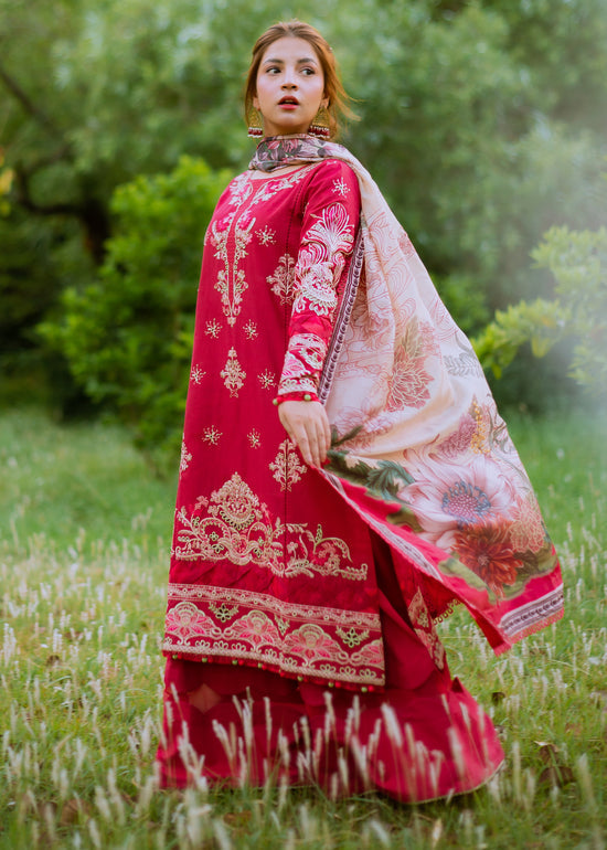 Shurooq | Luxury Lawn 24 | GAZELLE by Shurooq - Designer Dress - Type: Ladies Clothes - Available at Libayah - 100% Original