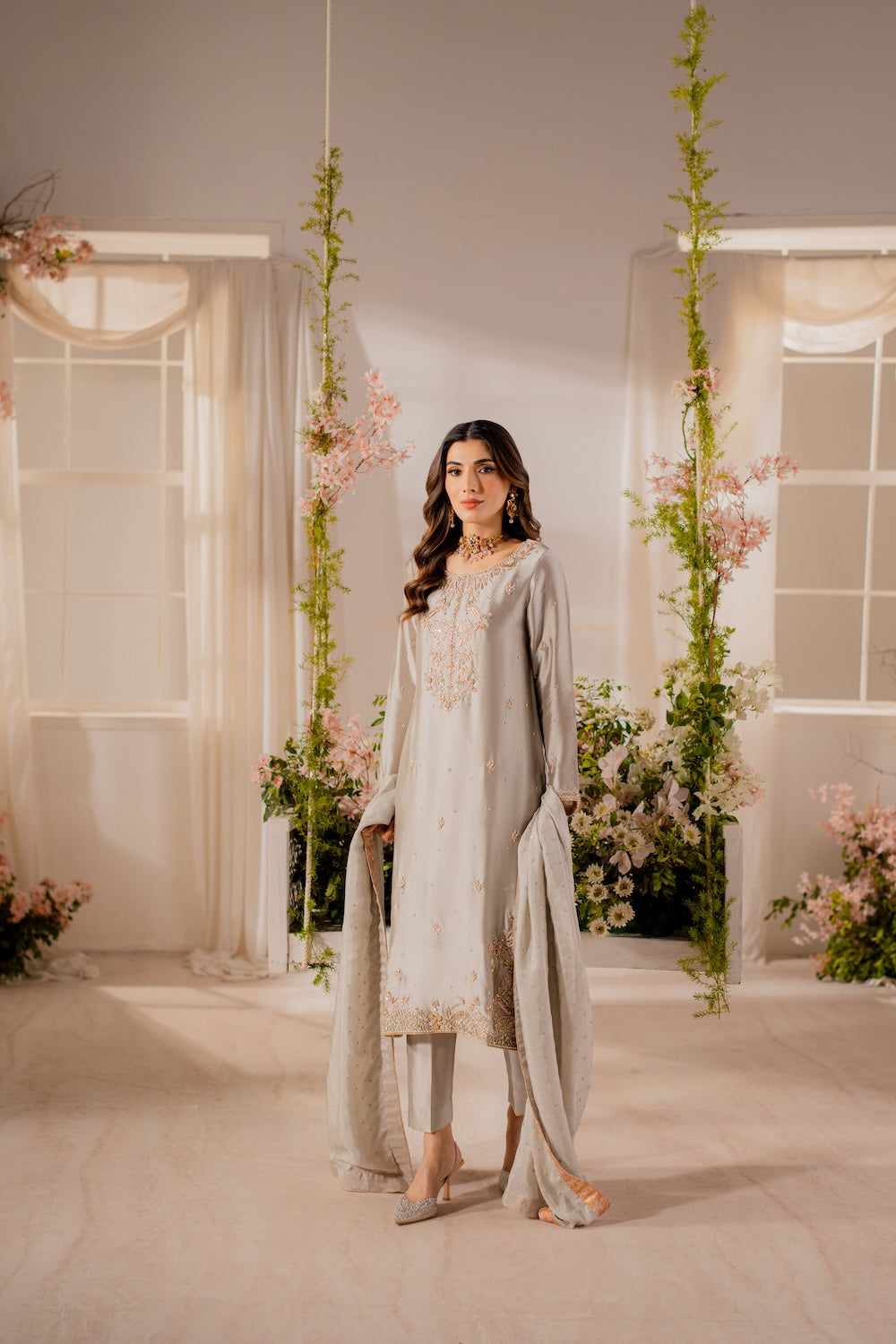 Vintage | Shehnayi Formals | Mahzeb by Vintage - Designer Dress  - Type : Ladies Clothes - Available at Libayah - 100% Original 