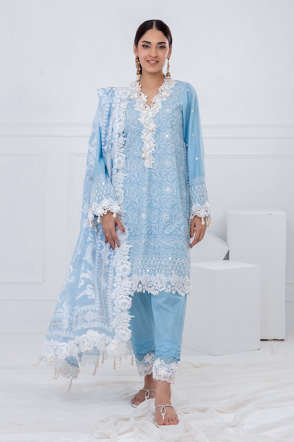 Gul Ahmed | Festive Eid 25 | FE-52012 by Gul Ahmed - Designer Dress - Type: Ladies Clothes - Available at Libayah - 100% Original