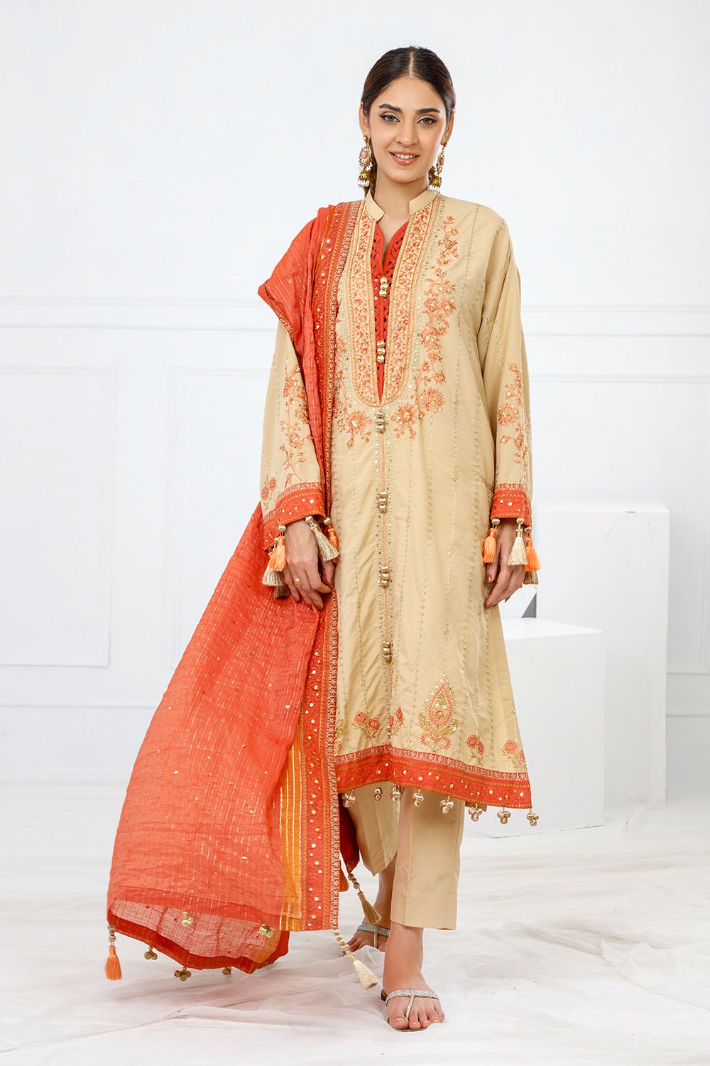 Gul Ahmed | Festive Eid 25 | FE-52002 by Gul Ahmed - Designer Dress - Type: Ladies Clothes - Available at Libayah - 100% Original
