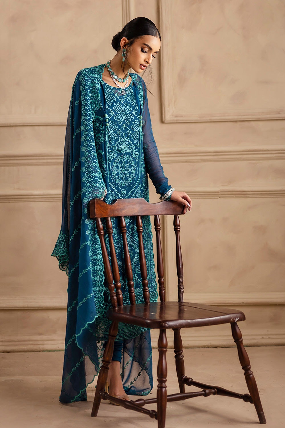 Gul Ahmed | Festive Eid 25 | LE-52004 by Gul Ahmed - Designer Dress - Type: Ladies Clothes - Available at Libayah - 100% Original