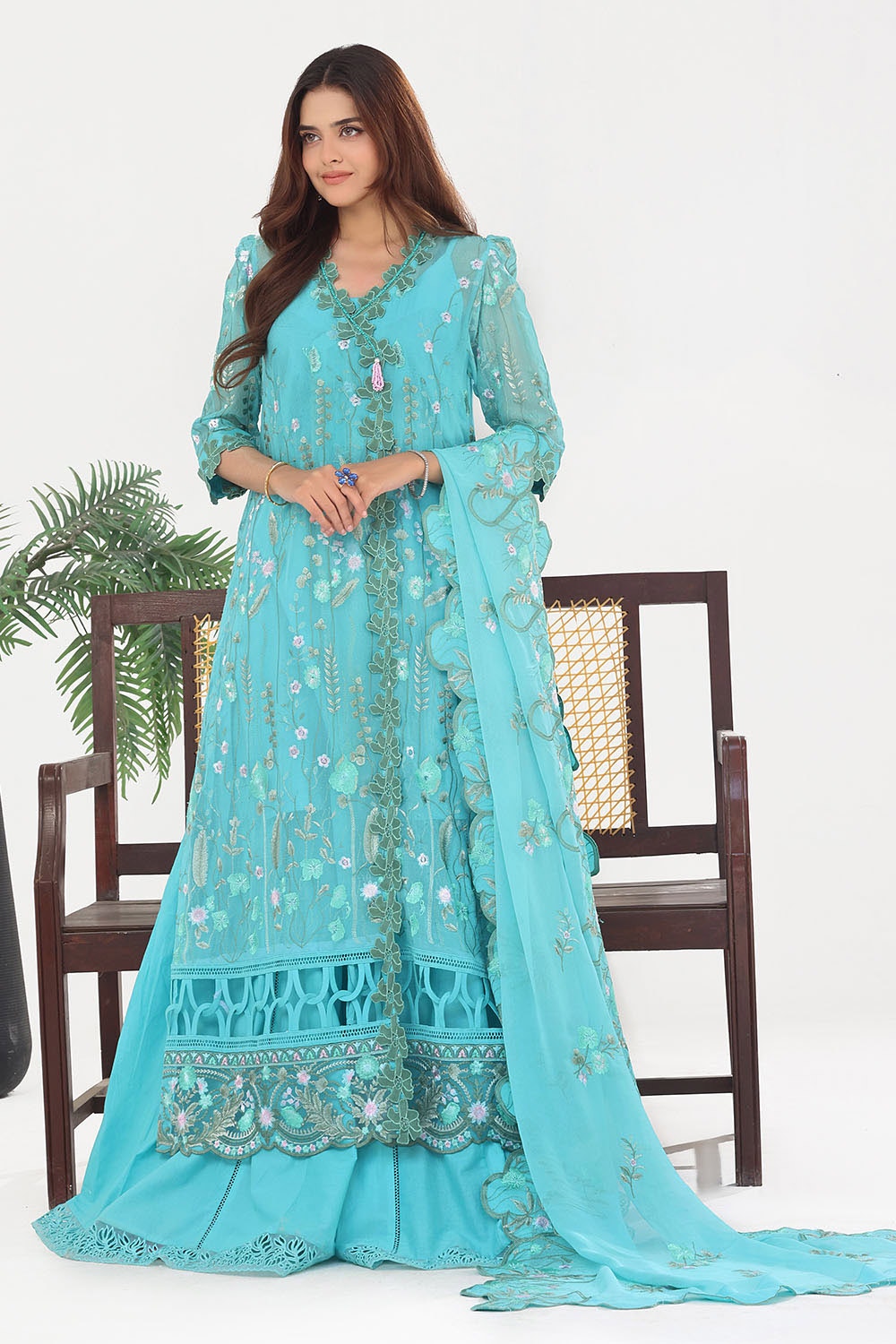 Gul Ahmed | Festive Eid 25 | LE-52005 by Gul Ahmed - Designer Dress - Type: Ladies Clothes - Available at Libayah - 100% Original