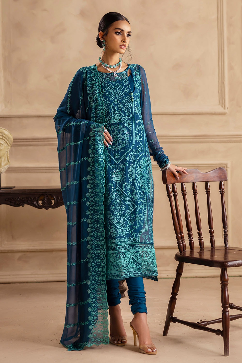 Gul Ahmed | Festive Eid 25 | LE-52004 by Gul Ahmed - Designer Dress - Type: Ladies Clothes - Available at Libayah - 100% Original