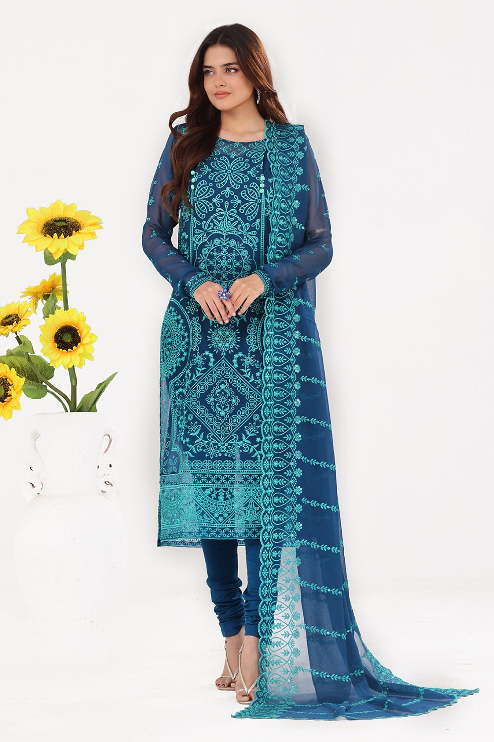 Gul Ahmed | Festive Eid 25 | LE-52004 by Gul Ahmed - Designer Dress - Type: Ladies Clothes - Available at Libayah - 100% Original