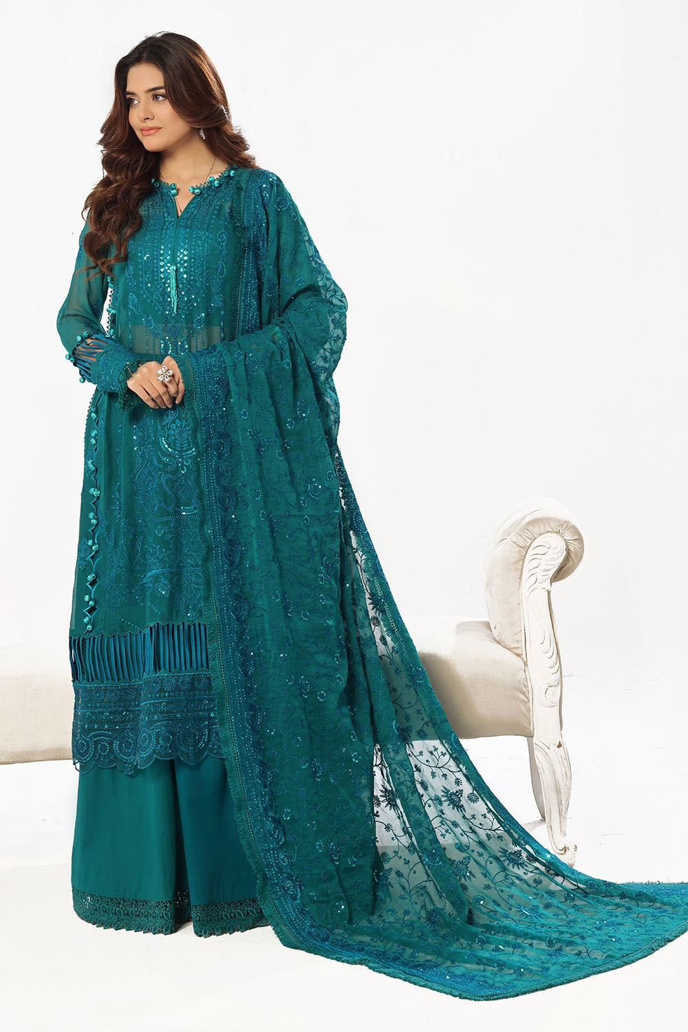 Gul Ahmed | Festive Eid 25 | LE-52017 by Gul Ahmed - Designer Dress - Type: Ladies Clothes - Available at Libayah - 100% Original