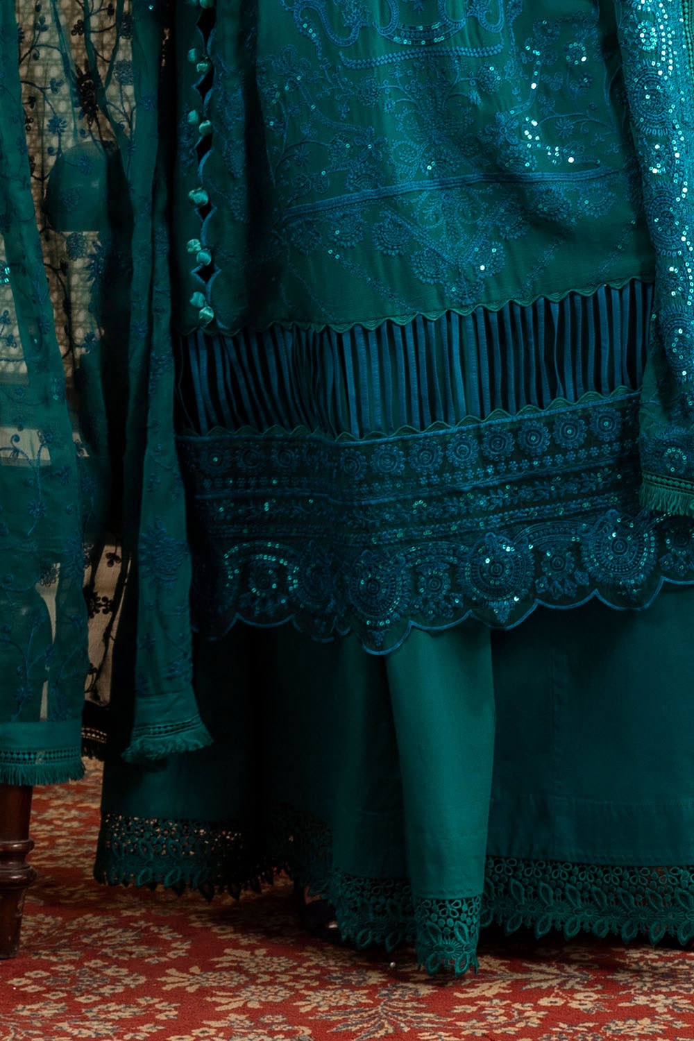 Gul Ahmed | Festive Eid 25 | LE-52017 by Gul Ahmed - Designer Dress - Type: Ladies Clothes - Available at Libayah - 100% Original