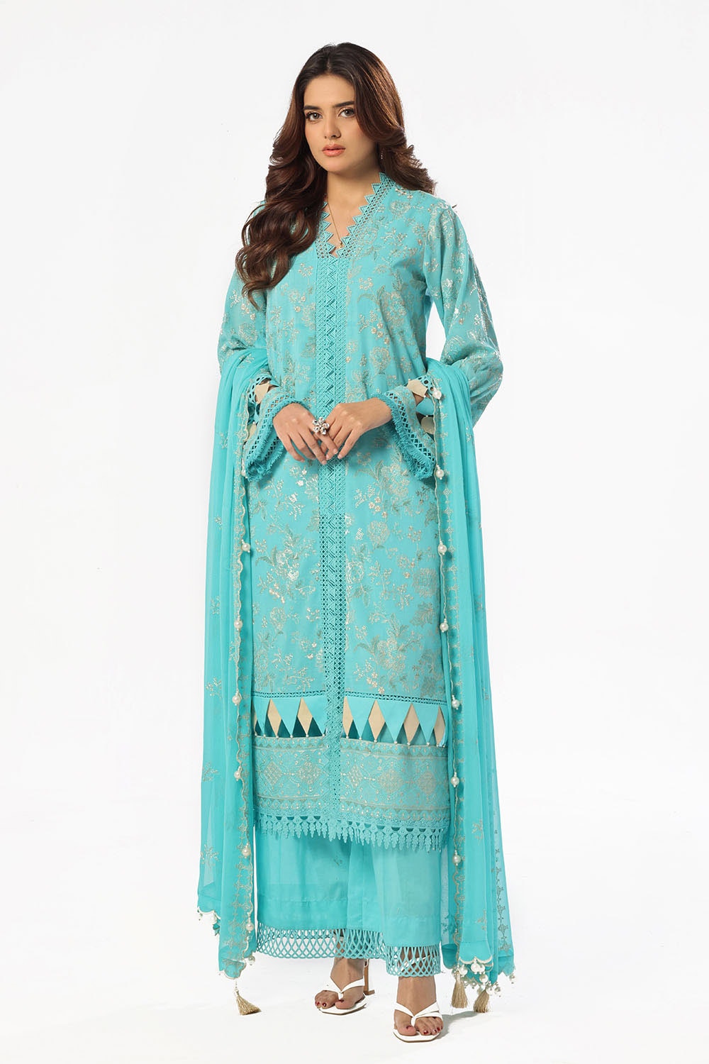 Gul Ahmed | Festive Eid 25 | LSV-52005 by Gul Ahmed - Designer Dress - Type: Ladies Clothes - Available at Libayah - 100% Original