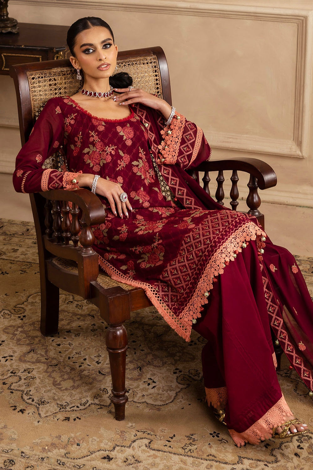 Gul Ahmed | Festive Eid 25 | LSV-52022 by Gul Ahmed - Designer Dress - Type: Ladies Clothes - Available at Libayah - 100% Original