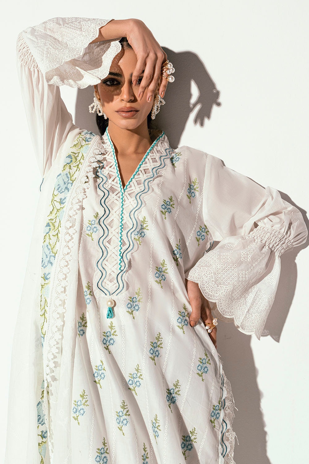 Gul Ahmed | Gul Nilofer 25 | DN-52032 by Gul Ahmed - Designer Dress - Type: Ladies Clothes - Available at Libayah - 100% Original