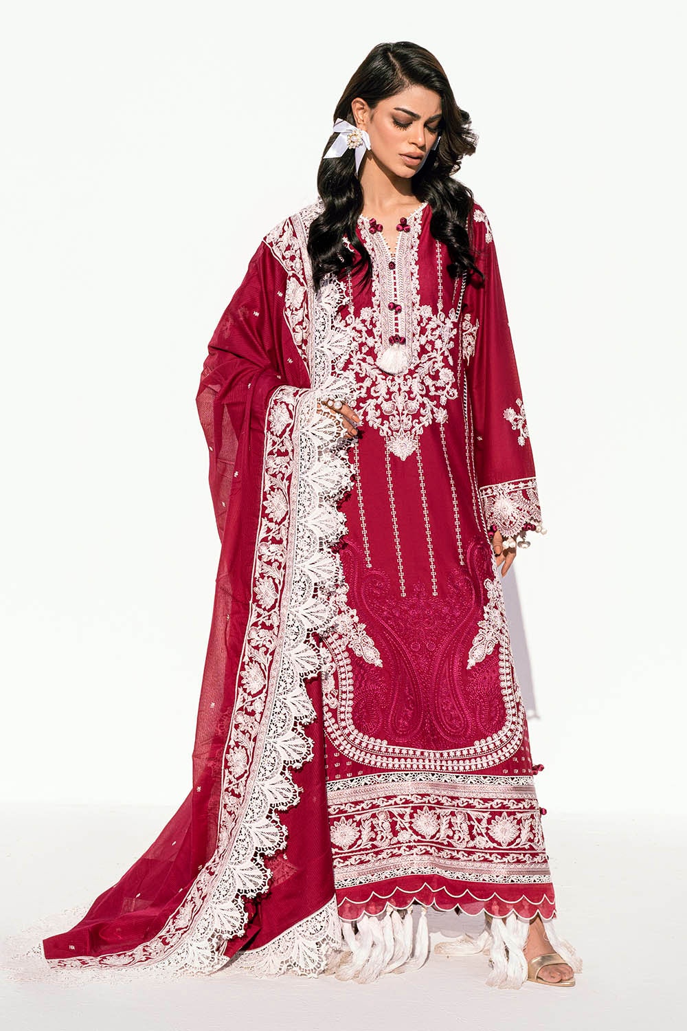 Gul Ahmed | Gul Nilofer 25 | DN-42040 by Gul Ahmed - Designer Dress - Type: Ladies Clothes - Available at Libayah - 100% Original