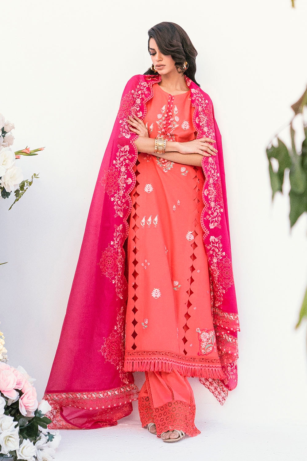 Gul Ahmed | Gul Nilofer 25 | DN-52007 by Gul Ahmed - Designer Dress - Type: Ladies Clothes - Available at Libayah - 100% Original