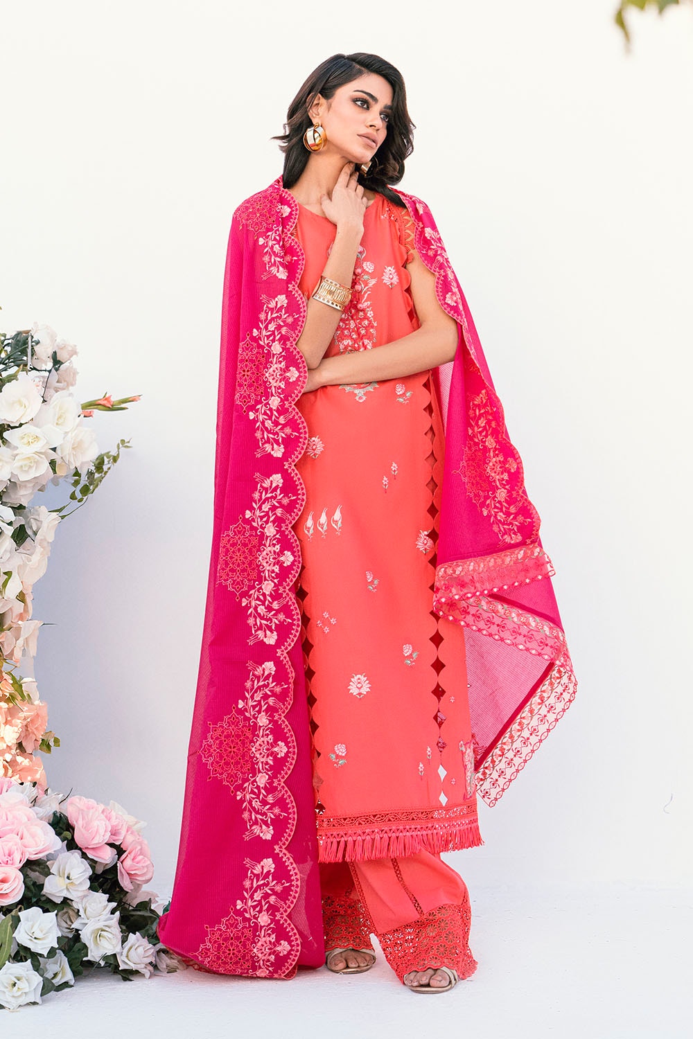 Gul Ahmed | Gul Nilofer 25 | DN-52007 by Gul Ahmed - Designer Dress - Type: Ladies Clothes - Available at Libayah - 100% Original