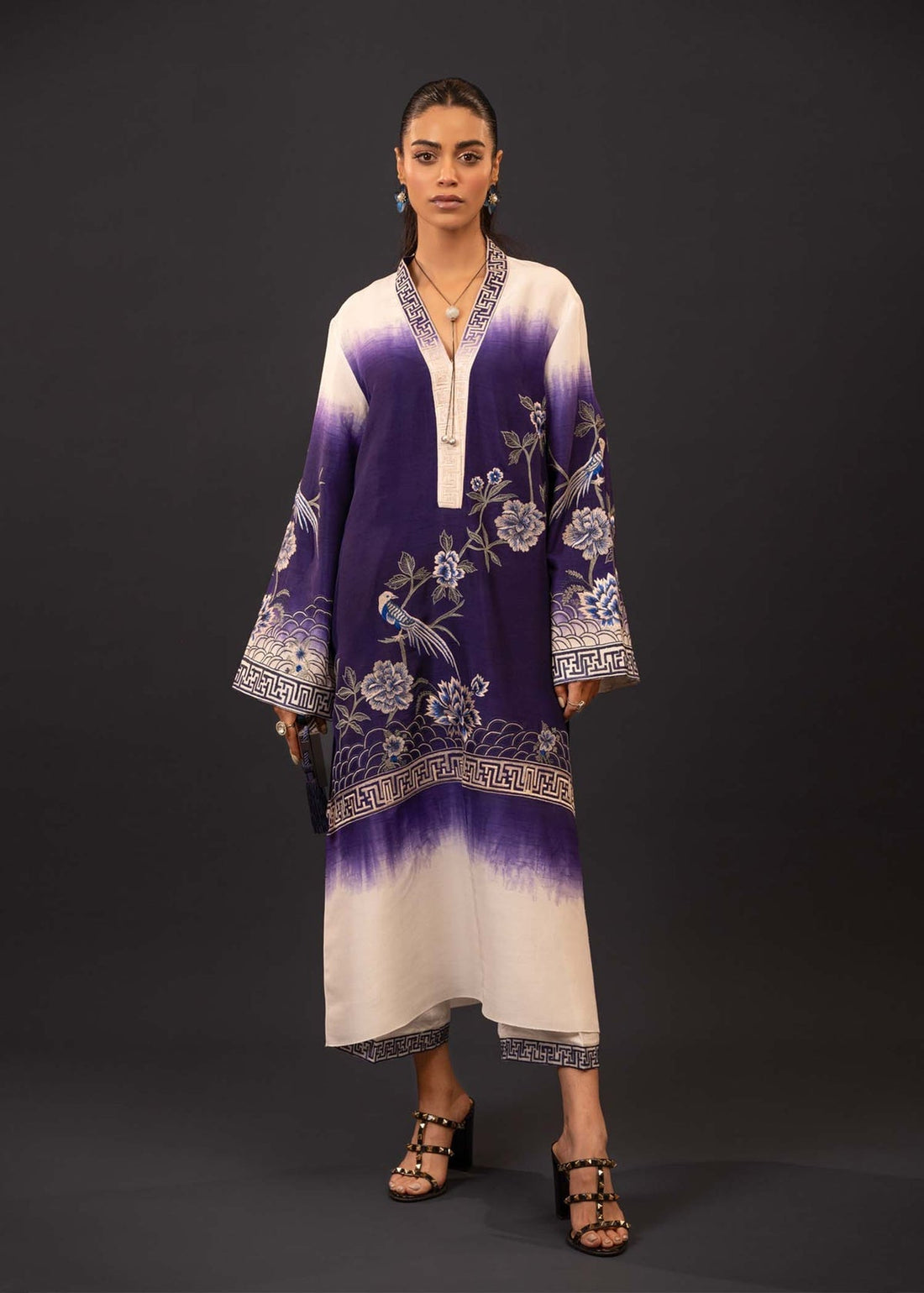 Mahgul | Emerald Hill Formals | Floral Ink by Mahgul - Designer Dress - Type: Ladies Clothes - Available at Libayah - 100% Original