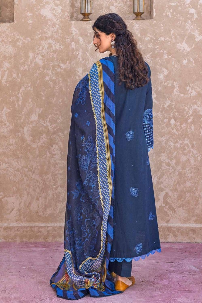 Gul Ahmed | Winter Collection 24 | Cotton Net Dupatta CN-32040 by Gul Ahmed - Designer Dress - Type: Ladies Clothes - Available at Libayah - 100% Original