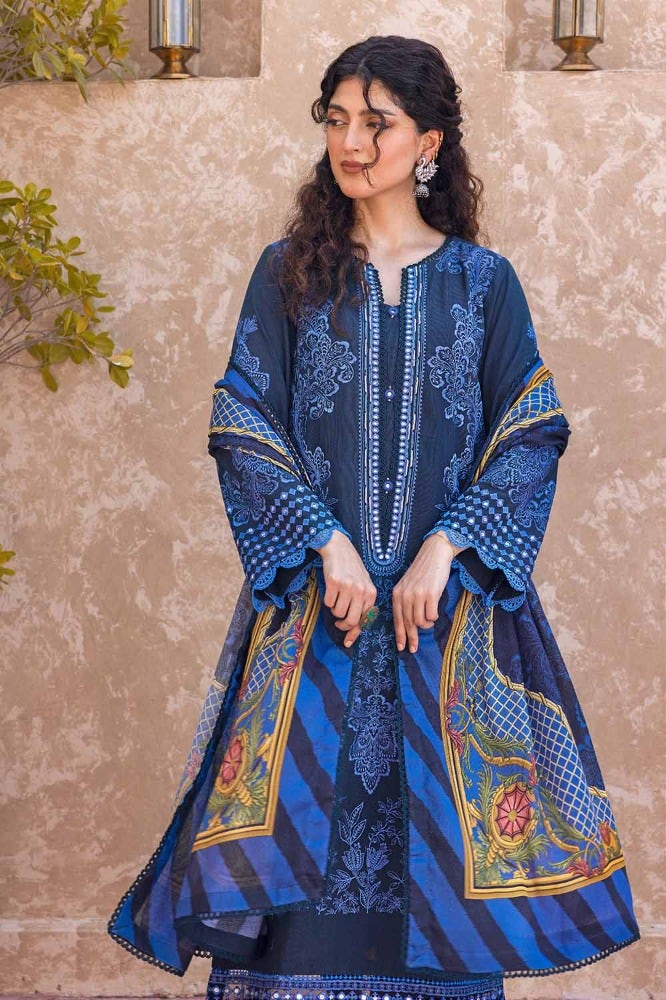 Gul Ahmed | Winter Collection 24 | Cotton Net Dupatta CN-32040 by Gul Ahmed - Designer Dress - Type: Ladies Clothes - Available at Libayah - 100% Original