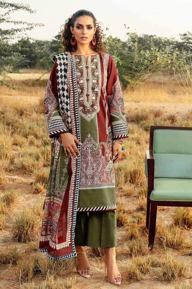Gul Ahmed | Winter Collection 24 | Cotton Net Dupatta CD-32002 by Gul Ahmed - Designer Dress - Type: Ladies Clothes - Available at Libayah - 100% Original