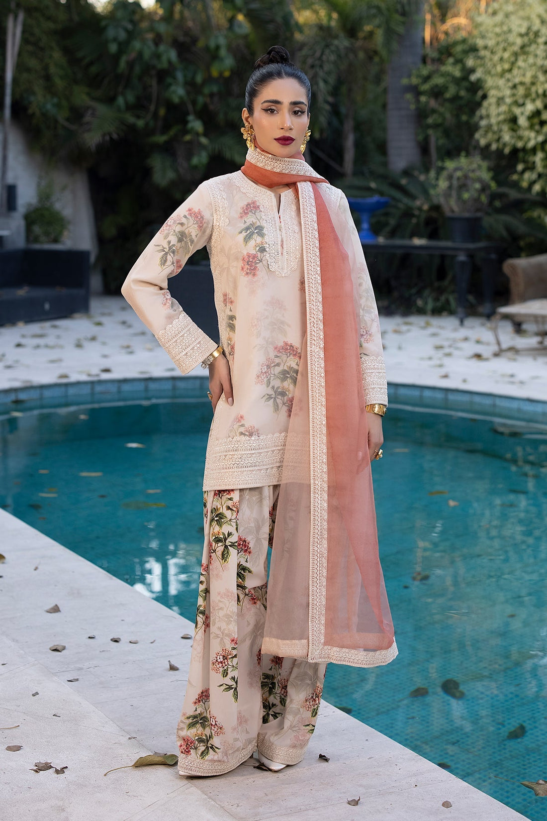 Erum Khan | Shahzeen Eid Collection | FLAMINGO by Erum Khan - Designer Dress - Type: Ladies Clothes - Available at Libayah - 100% Original