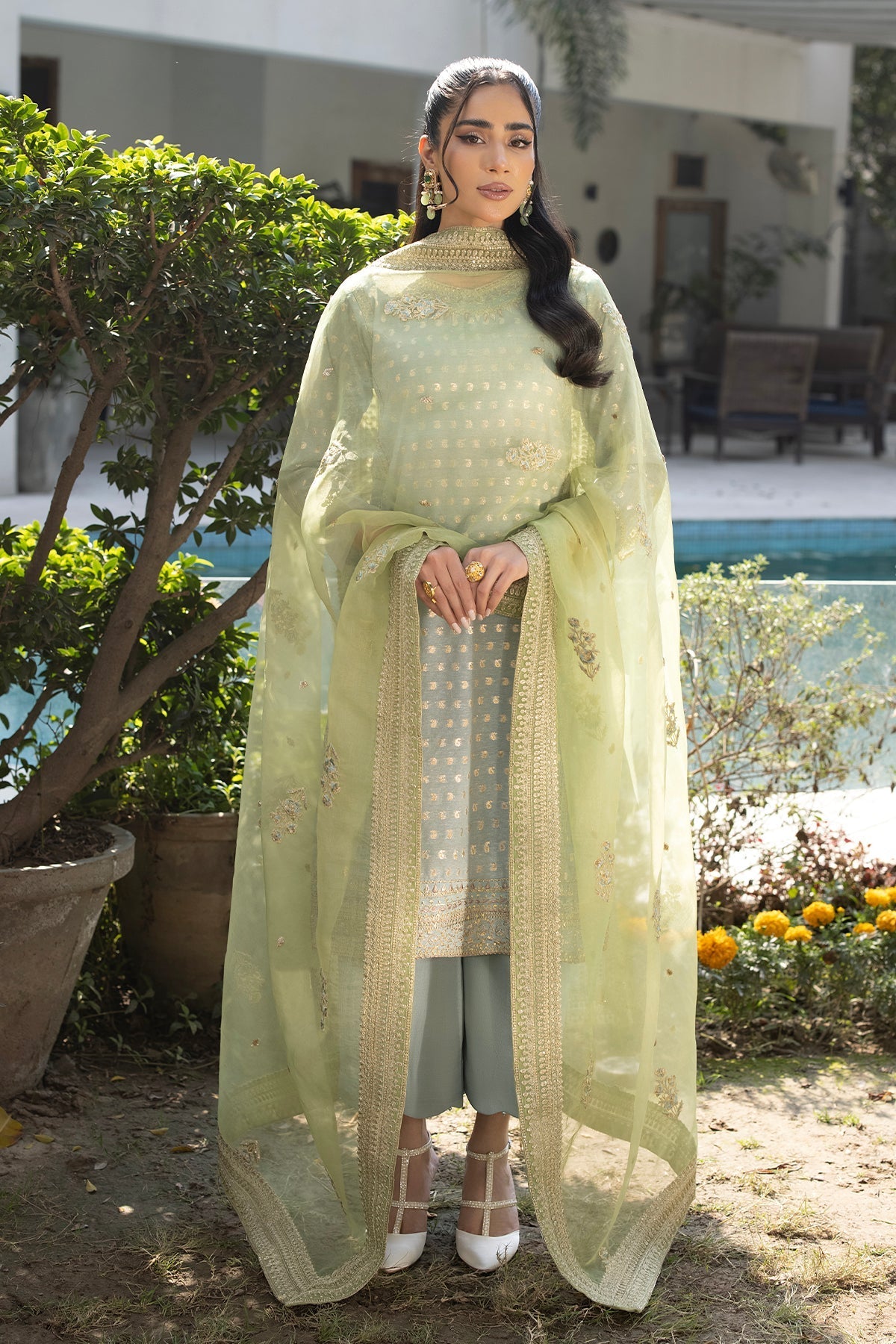 Erum Khan | Shahzeen Eid Collection | DOVE by Erum Khan - Designer Dress - Type: Ladies Clothes - Available at Libayah - 100% Original
