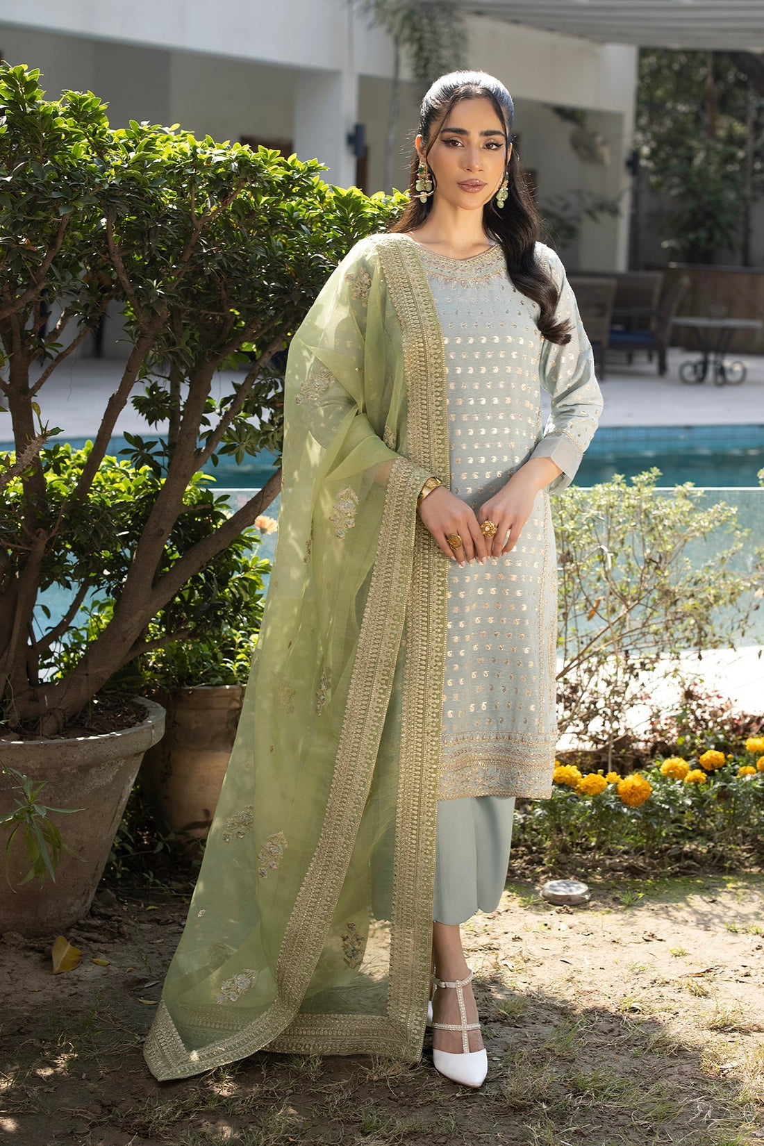 Erum Khan | Shahzeen Eid Collection | DOVE by Erum Khan - Designer Dress - Type: Ladies Clothes - Available at Libayah - 100% Original